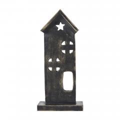 85328-Wooden-Saltbox-House-w-Star-Dark-Brown-11.5x5x2-image-2
