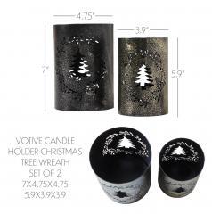 85336-Votive-Candle-Holder-Christmas-Tree-Wreath-Set-of-2-image-5