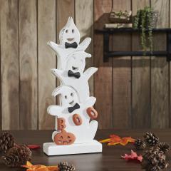 Ghost Stack BOO Wooden Figurine 16x6.5x2