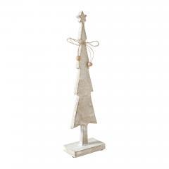 85341-Star-Top-Christmas-Tree-Narrow-White-Wooden-Figurine-16x4x2.5-image-4
