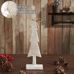 85341-Star-Top-Christmas-Tree-Narrow-White-Wooden-Figurine-16x4x2.5-image-6