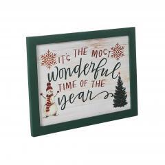 85360-It-s-The-Most-Wonderful-Time-Snowman-Framed-Wall-Hanging-Sign-9x12-image-5