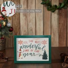 85360-It-s-The-Most-Wonderful-Time-Snowman-Framed-Wall-Hanging-Sign-9x12-image-7