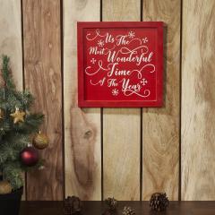 85361-It-s-The-Most-Wonderful-Time-Red-Wall-Hanging-Sign-11x11-image-2