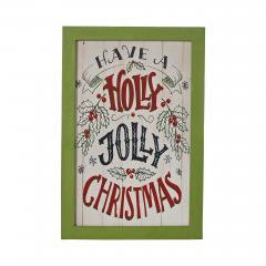85363-Have-A-Holly-Jolly-Christmas-Framed-Wall-Hanging-Sign-12x8-image-3