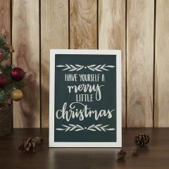 85367-Have-Yourself-A-Merry-Little-Christmas-Green-Wall-Hanging-Sign-15x11-image-3