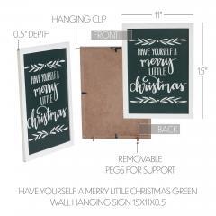 85367-Have-Yourself-A-Merry-Little-Christmas-Green-Wall-Hanging-Sign-15x11-image-7