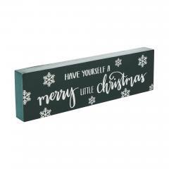 85368-Have-Yourself-A-Merry-Little-Christmas-Green-Block-Sign-3x10-image-4