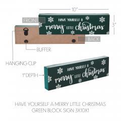85368-Have-Yourself-A-Merry-Little-Christmas-Green-Block-Sign-3x10-image-5