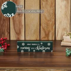85368-Have-Yourself-A-Merry-Little-Christmas-Green-Block-Sign-3x10-image-6