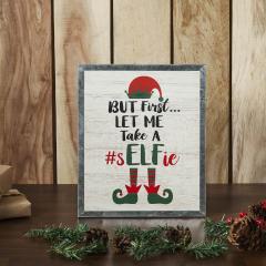 85372-Let-Me-Take-A-Selfie-Elf-Framed-Wall-Hanging-Sign-12x10-image-2