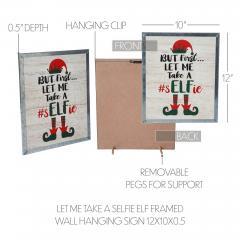 85372-Let-Me-Take-A-Selfie-Elf-Framed-Wall-Hanging-Sign-12x10-image-6