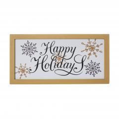 85373-Happy-Holidays-Snowflakes-Framed-Wall-Hanging-Sign-8x16-image-3