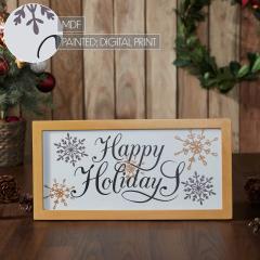 85373-Happy-Holidays-Snowflakes-Framed-Wall-Hanging-Sign-8x16-image-7