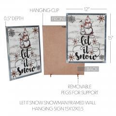 85375-Let-It-Snow-Snowman-Framed-Wall-Hanging-Sign-15x12-image-6