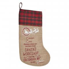 85420-Burlap-Natural-Jute-Plaid-Santa-s-Workshop-Stocking-12x20-image-2