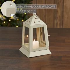 85422-Metal-Lantern-Antique-White-Tealight-Holder-7x4.5x4.5-image-6