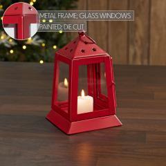 85423-Metal-Lantern-Barn-Red-Tealight-Holder-7x4.5x4.5-image-6