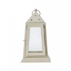 85425-Metal-Lantern-Antique-White-Tealight-Holder-9x5x5-image-3