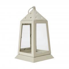 85425-Metal-Lantern-Antique-White-Tealight-Holder-9x5x5-image-4