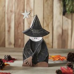 85472-Witch-w-Broom-Wooden-Figurine-10x5.5x1.5-image-1