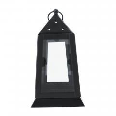 85427-Metal-Lantern-Black-Tealight-Holder-9x5x5-image-2
