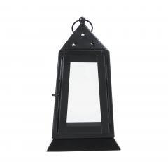 85427-Metal-Lantern-Black-Tealight-Holder-9x5x5-image-3