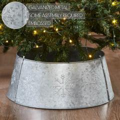 85442-Snowflake-Christmas-Tree-Collar-Metal-Galvanized-8x20x20-image-7