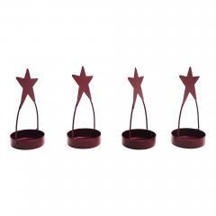 85429-Star-Tealight-Holder-Burgundy-Set-of-4-4x1.75x1.75-image-4