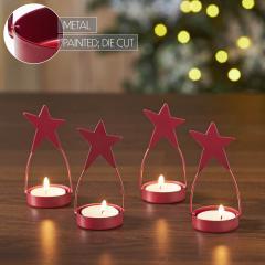 85429-Star-Tealight-Holder-Burgundy-Set-of-4-4x1.75x1.75-image-6