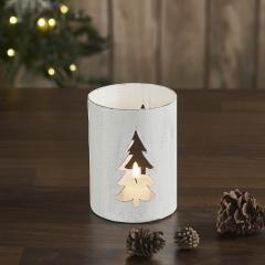 Votive Candle Holder Christmas Tree 6x4.25x4.25