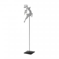 85462-Decorative-Galvanized-Metal-Reindeer-With-Base-16x6x3-image-4