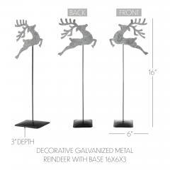 85462-Decorative-Galvanized-Metal-Reindeer-With-Base-16x6x3-image-5