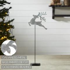 85462-Decorative-Galvanized-Metal-Reindeer-With-Base-16x6x3-image-6