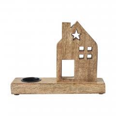 85475-Tealight-Holder-Wooden-Saltbox-House-w-Star-Natural-9x6.75x2.5-image-3