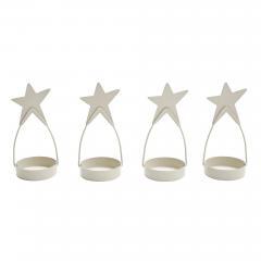 85431-Star-Tealight-Holder-Antique-White-Set-of-4-4x1.75x1.75-image-3