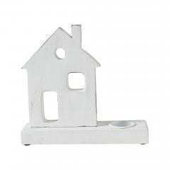85477-Tealight-Holder-Village-House-White-9x8.25x2.5-image-2