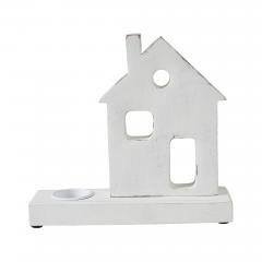 85477-Tealight-Holder-Village-House-White-9x8.25x2.5-image-3