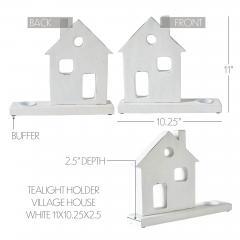 85478-Tealight-Holder-Village-House-White-11x10.25x2.5-image-5