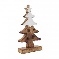 85479-Christmas-Tree-Two-Toned-White-Natural-Wooden-Figurine-10x5.5x2-image-4