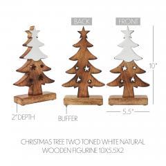 85479-Christmas-Tree-Two-Toned-White-Natural-Wooden-Figurine-10x5.5x2-image-5