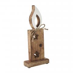 85481-White-Flame-Natural-Candle-w-Stars-Wooden-Figurine-12x5x2-image-4