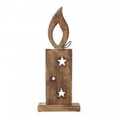 85482-White-Flame-Natural-Candle-w-Stars-Wooden-Figurine-17x7x2-image-3