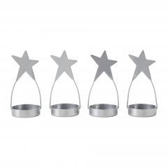 85432-Star-Tealight-Holder-Silver-Set-of-4-4x1.75x1.75-image-2