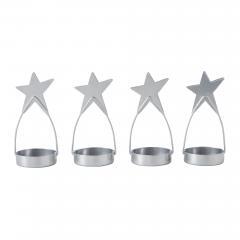 85432-Star-Tealight-Holder-Silver-Set-of-4-4x1.75x1.75-image-3