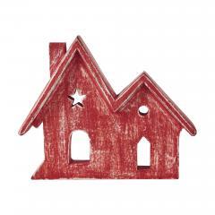 85486-Village-Twin-House-Red-w-Star-Wooden-Figurine-9.5x7.5x1.5-image-3