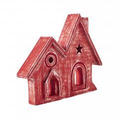 85486-Village-Twin-House-Red-w-Star-Wooden-Figurine-9.5x7.5x1.5-image-4