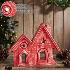 85486-Village-Twin-House-Red-w-Star-Wooden-Figurine-9.5x7.5x1.5-image-6