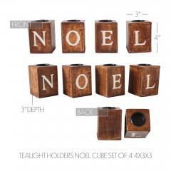 85490-Tealight-Holders-NOEL-Cube-Set-of-4-4x3x3-image-6