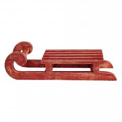 85491-Red-Sled-Wooden-Figurine-16x6x2.75-image-2